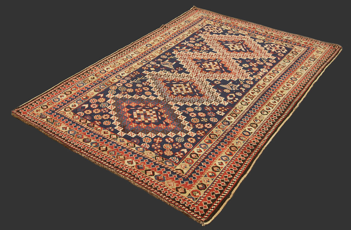 Antique Caucasian Shirvan Rug (150x104 cm)